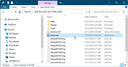 Double-Click the setup file in decompressed folder DP2TWAIN V9.1